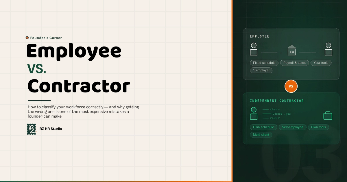Employee vs Contractor: How to Classify Your Workforce Correctly