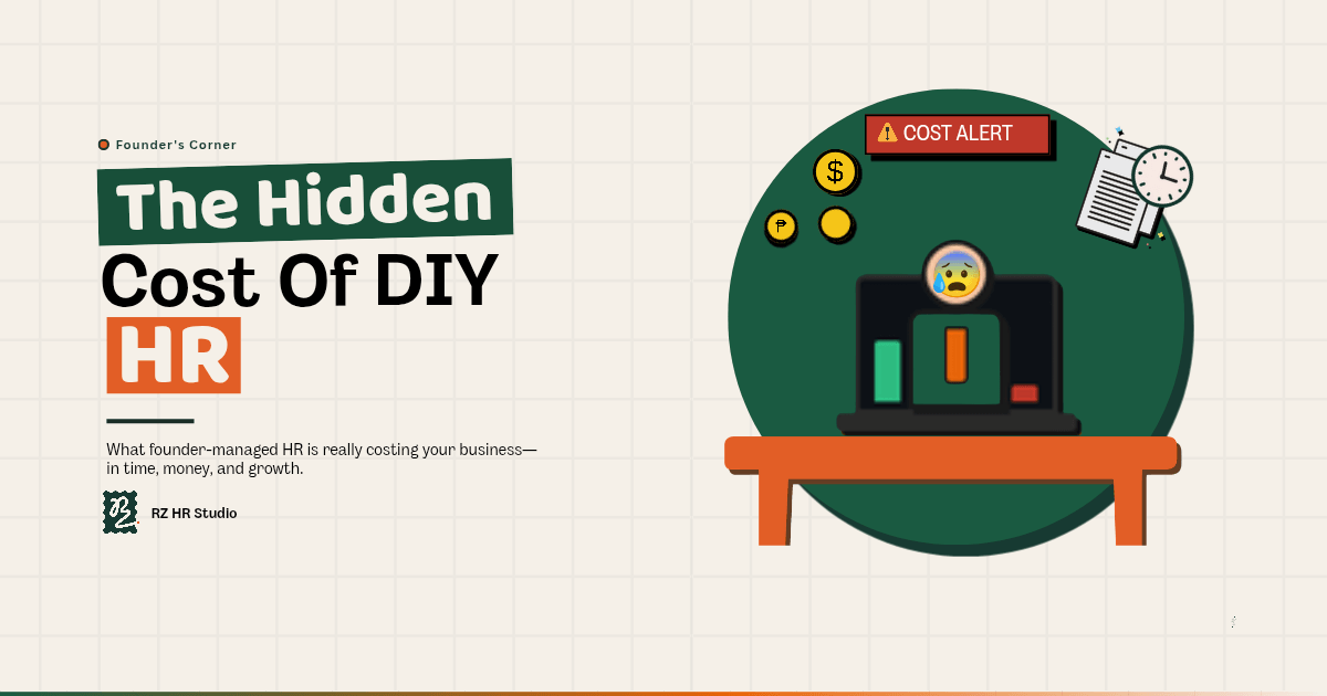 Is DIY HR Killing Your Growth? The Hidden Cost of Founder Handling HR for Small Business